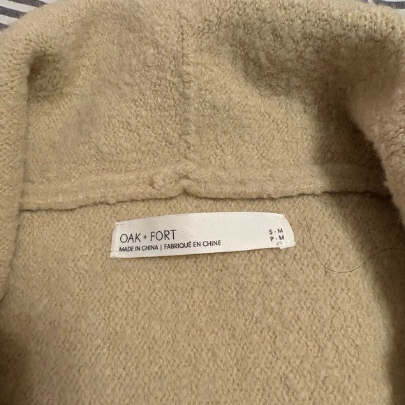 Oak + Fort Cozy Cream Knit Pants and long cardigan set - Picture 6 of 7